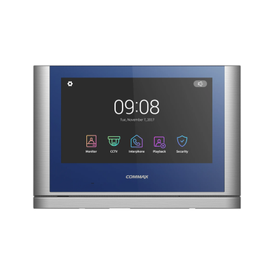 Відеодомофон Commax CDV-1024MA 10'', Синій + Темно-сріблястий.