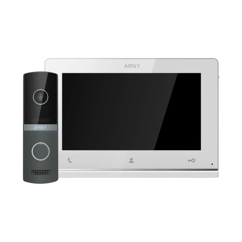Комплект домофонный ARNY AVD-7121 (AVD-710 2Мп 7" TFT + AVP-NG230 1Мп), White + Gray