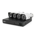 Комплект відеоспостереження Outdoor 007-4-2MP Pipo (4 вуличні камери, кабелі, блок живлення, відеореєстратор APP-Xmeye)-