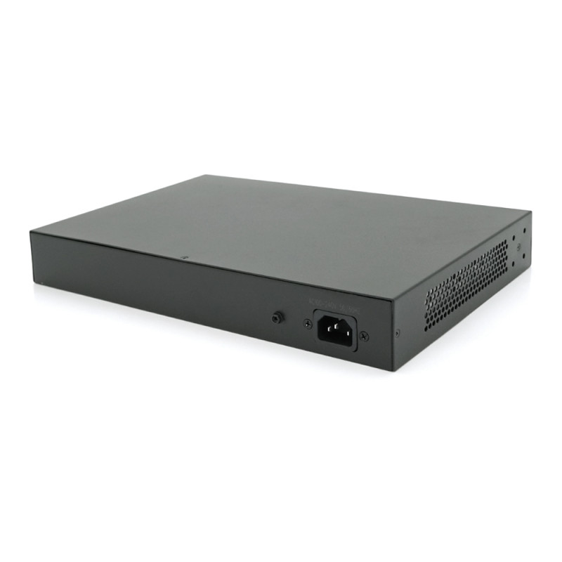 24х портовый PoE коммутатор ONV-H1024PLS 24 порта РоЕ 100 Мбит + 2 Uplink 1000 Мбит, до 250м, IEEE802.3af/at , общая мощность 200Вт