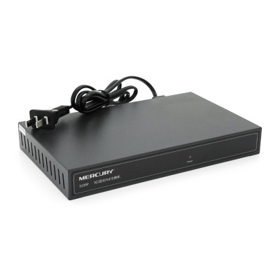 Комутатор POE 48V Mercury S109P 8 портів POE + 1 порт Ethernet (Uplink) 10/100 Мбіт/сек, БП в комплекті, BOX Q200 (285*223*68) 0,97 кг (216*131*30)
