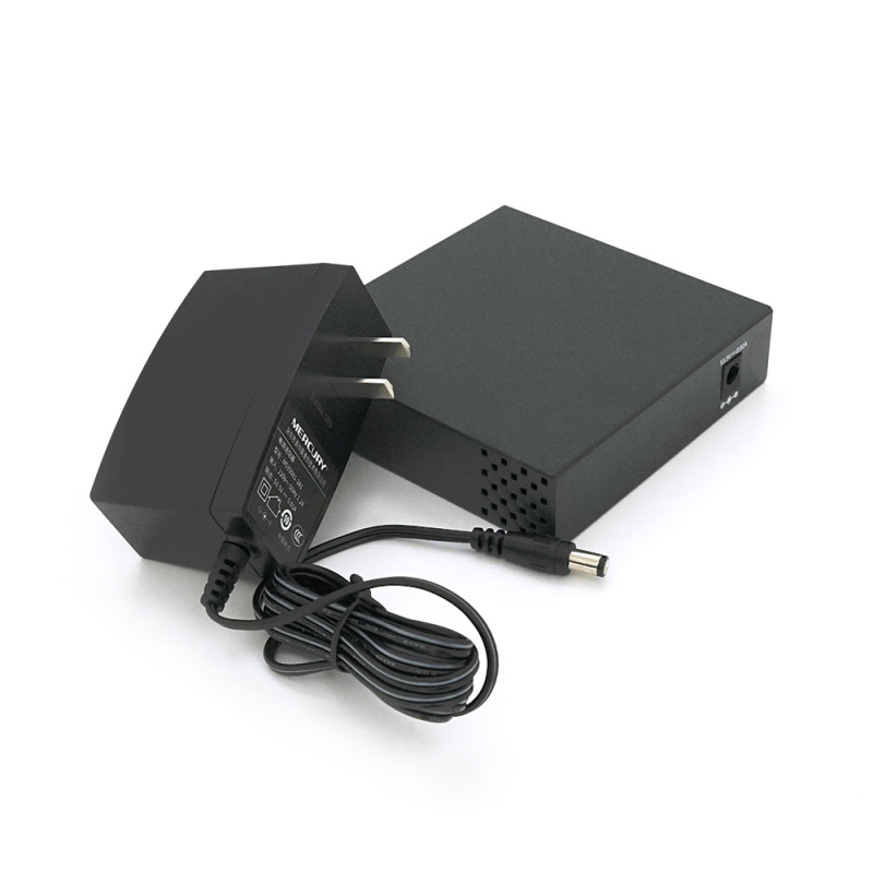 Комутатор POE 48V Mercury S105P 48V 5 портів Ethernet 10/100 Мбіт / сек, БП в комплекті, BOX Q200-