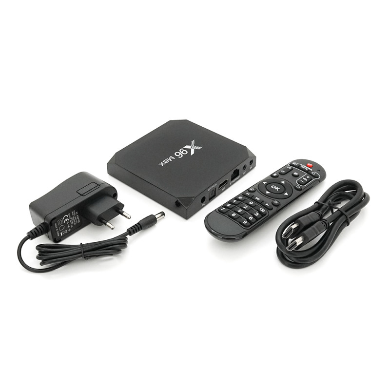 Медіа приставка X96-Max 4/64G Smart TV Box (Android 9.0, ОЗУ 4 Гб, 32Гб вбудованої пам'яті, 4-х ядерний процесор Amlogic 905 (2,0 ГГц)-