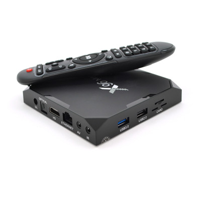 Медіа приставка X96-Max Plus6 4 / 32G Smart TV Box (Android 9.0, ОЗУ 4 Гб, 32Гб вбудованої пам'яті, 4-х ядерний процесор Amlogic 905 (2,0 ГГц)