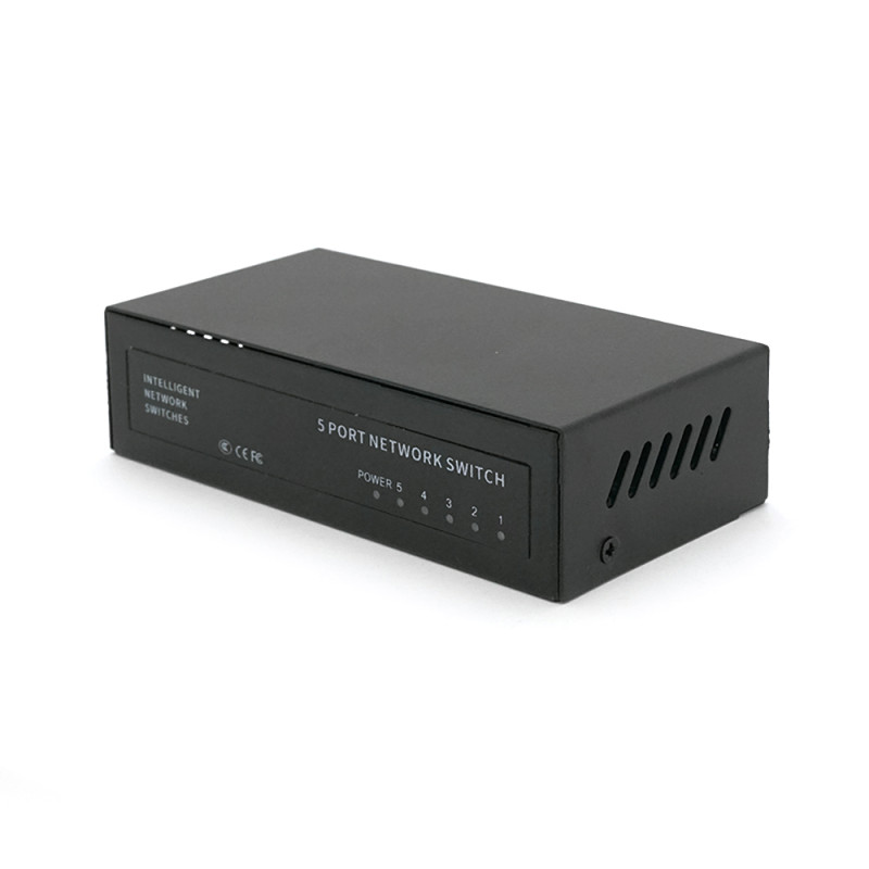 POE коммутатор Merlion 4 POE 10/100+1 RJ45 10/100 внешний блок питания 52V 0,92A
