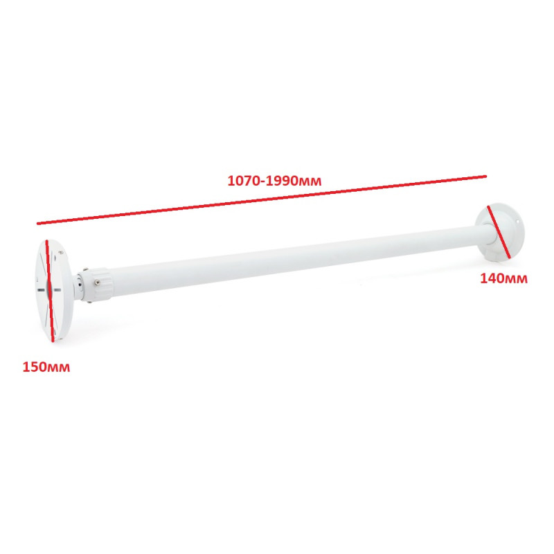 Кронштейн для камеры PiPo PP- 603, белый, металл, 1,0-2m