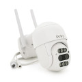 4+4Мп Wi-Fi відеокамера з двома об'єктивами вулична SD/картка PiPo PP-IPC33D4MP20 PTZ 2.8mm ICSee-