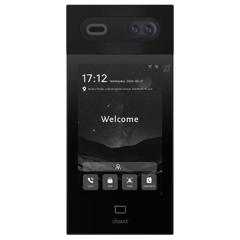8-дюймова виклична панель Android із функцією розпізнавання обличчя Dnake S617-