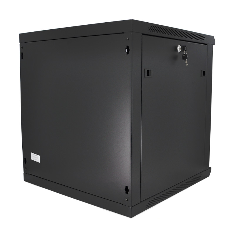 Шкаф Merlion 22U, 600*450*1081mm (Ш*Г*В)мм закаленное стекло, черный, сталь 1,2мм с замком (в разобраном виде!!!)