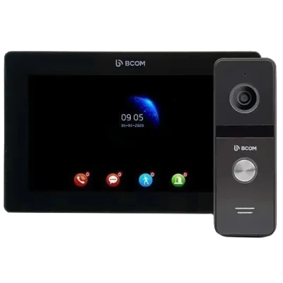 Комплект відеодомофона BCOM BD-770FHD Black Kit