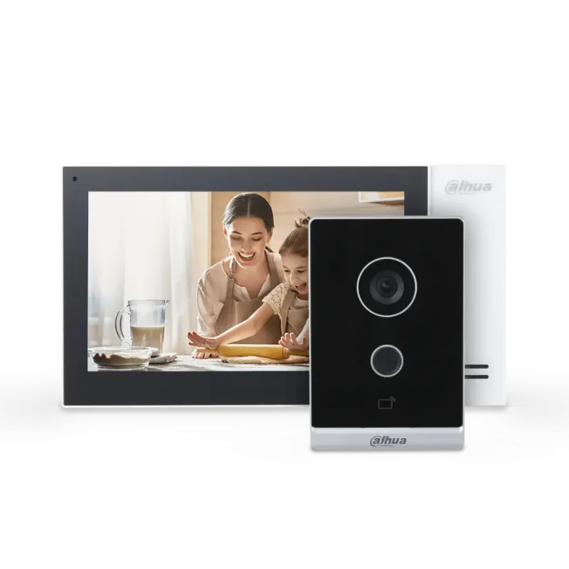 Комплект (білий домофон) Dahua Standart DHI-VTO2211G-WP-S2 + DHI-VTH2421FW-P-
