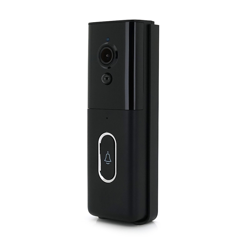 Автономный уличный/внутренний Видеозвонок 2MP YOSO DoorVision-WIFI-02-2 Tuya . на батареях 18650 . WIFI . запись на SD карту. Черный ( батареи не вход