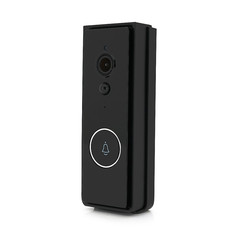 Автономный уличный/внутренний Видеозвонок 2MP YOSO DoorVision-WIFI-00-2 Tuya . на батареях 18650 . WIFI . запись на SD карту. Черный ( батареи не вход