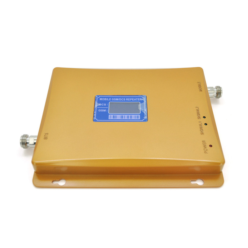Комплект усилитель GSM203-3G-4G 900/1800МГц . Усилитель двухдиапазонный, антенна приёма 10м кабеля, антенна ретрансляции 3 метра. Gold