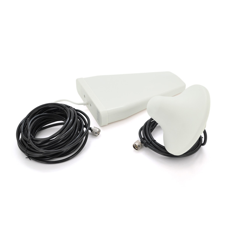 Комплект усилитель GSM203-3G-4G 900/1800МГц . Усилитель двухдиапазонный, антенна приёма 10м кабеля, антенна ретрансляции 3 метра. Gold