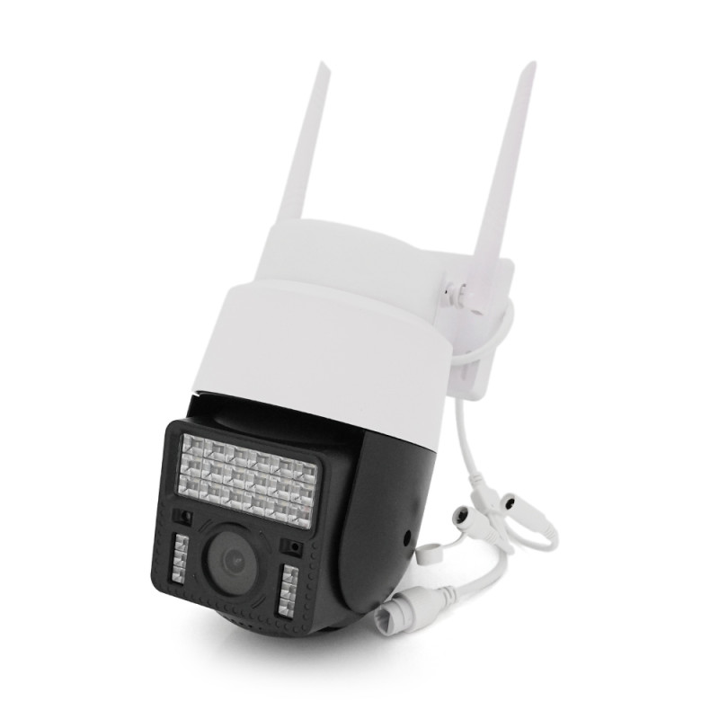 5Мп Wi-Fi видеокамера уличная с сиреной и SD/картой YOSO YO-IPC43D5MP50 PTZ 2.8mm V380