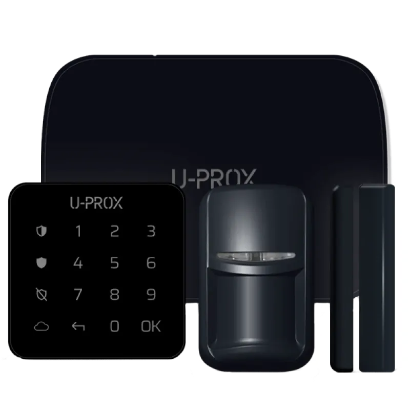 Комплект бездротової охоронної сигналізації U-Prox MP kit Black-