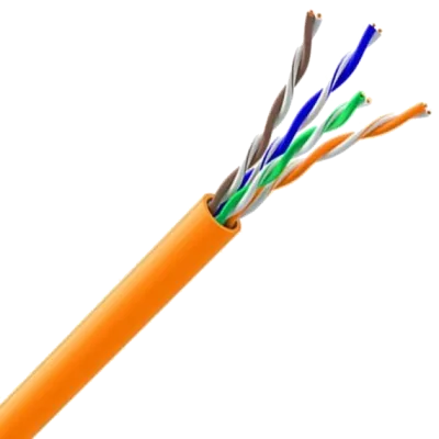 Кабель вита пара ЗЗКМ (UTP мідь безгалогенний LSZH) Cat. 5e U/UTP LSZH 4х2х24 AWG (7091010) бухта 305м