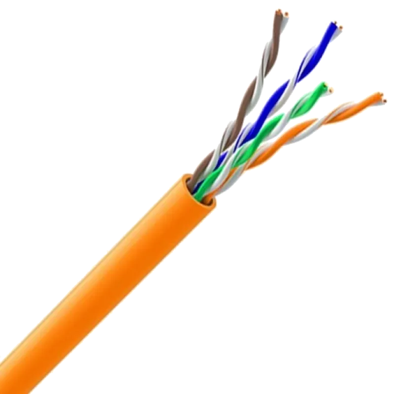 Кабель витая пара ЗЗЦМ (UTP медь безгалогенный LSZH) Cat. 5e U/UTP LSZH 4х2х24 AWG (7091010) бухта 305м