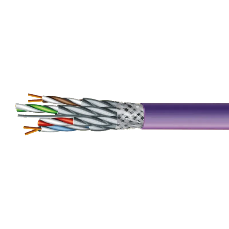 Кабель ЗЗЦМ (FTP медь безгалогенный LSZH) Category 7e S/FTP LSZH 4х2х23 AWG (70910151) бухта 500м.