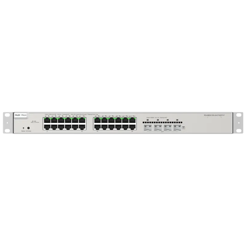 Коммутатор 24 порта управляемый Ruijie Reyee RG-NBS5200-24GT4XS-P L3 POE
