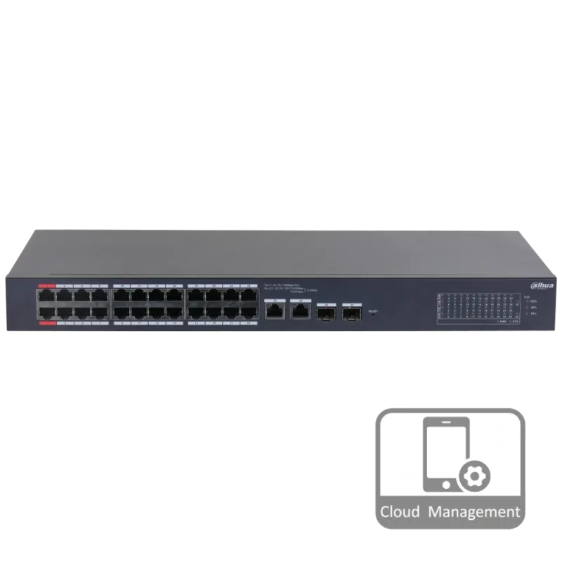 Коммутатор 24 порта управляемый Dahua DH-CS4226-24ET-240 PoE