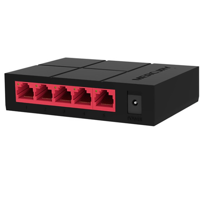Коммутатор Mercury SG105M 5 портов Ethernet 10/100 Мбит/1000 Мбит/сек, BOX Q60