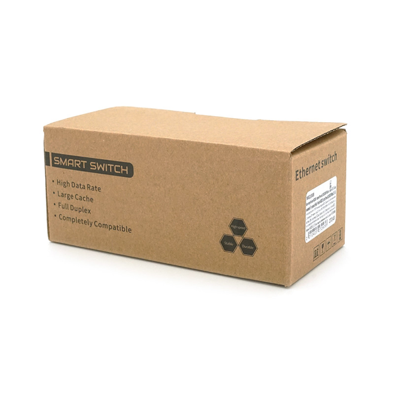 Коммутатор Merlion MG1008 8 портов Ethernet 10/100/1000 Мбит/сек. пластик DC 5V. Блок питания в комплекте