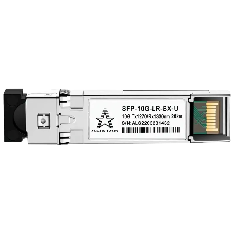 Модуль ALISTAR SFP-10G-LR-BX-U SFP+ 10G BASE-BX 1SM WDM LC 20KM TX1270/RX1330nm DOM-