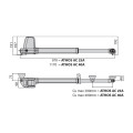 Автоматика для распашных ворот BFT ATHOS AC A25 BASE KIT комплект