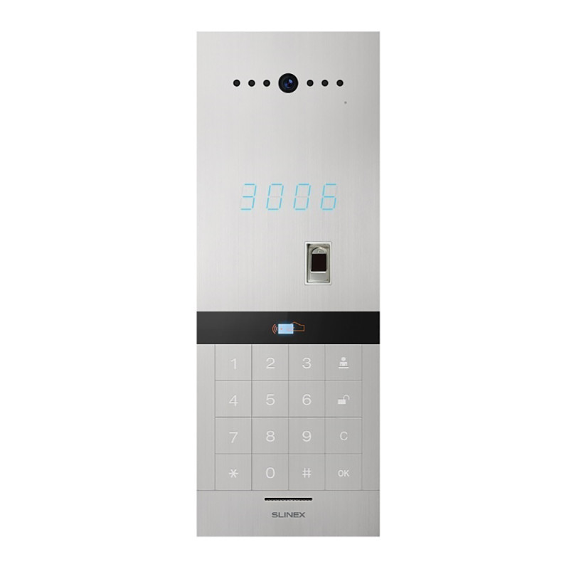Вызывная видеопанель Slinex Sitara Bio (silver) для IP-домофонов