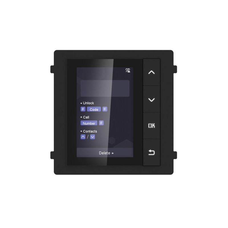 Модуль з монітором Hikvision DS-KD-DIS для роботи з відеопанеллю DS-KD8003-IME1-
