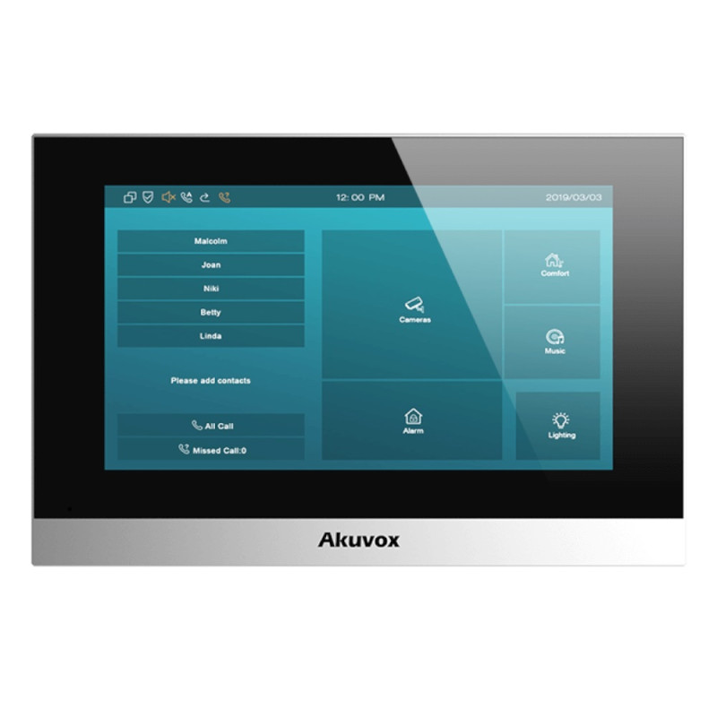 IP-видеодомофон 7" Akuvox C313N silver