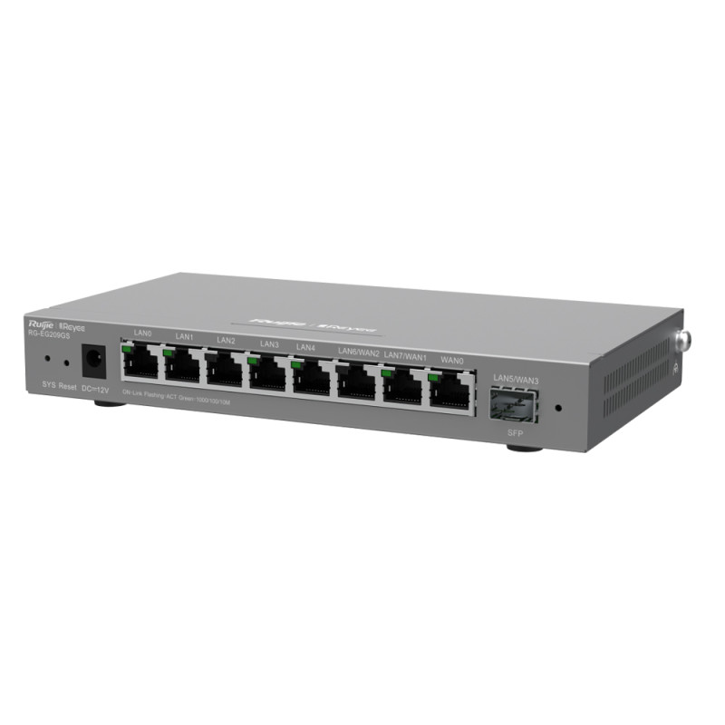 Управляемый маршрутизатор Ruijie Reyee RG-EG209GS 9-портовый гигабитный с портом SFP