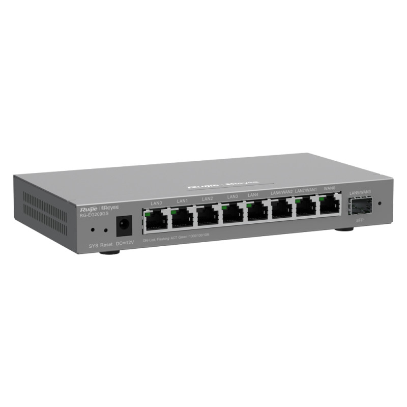 Управляемый маршрутизатор Ruijie Reyee RG-EG209GS 9-портовый гигабитный с портом SFP