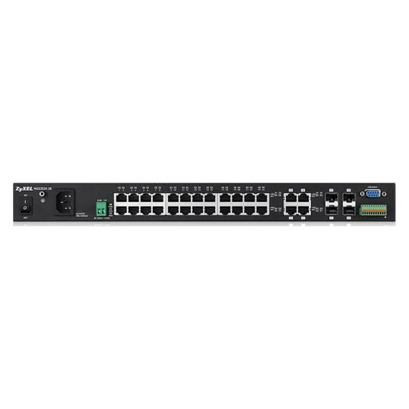 Комутатор ZyXEL MGS3520-28-L2 гігабітний 28-портовий з функцією заряду АКБ-