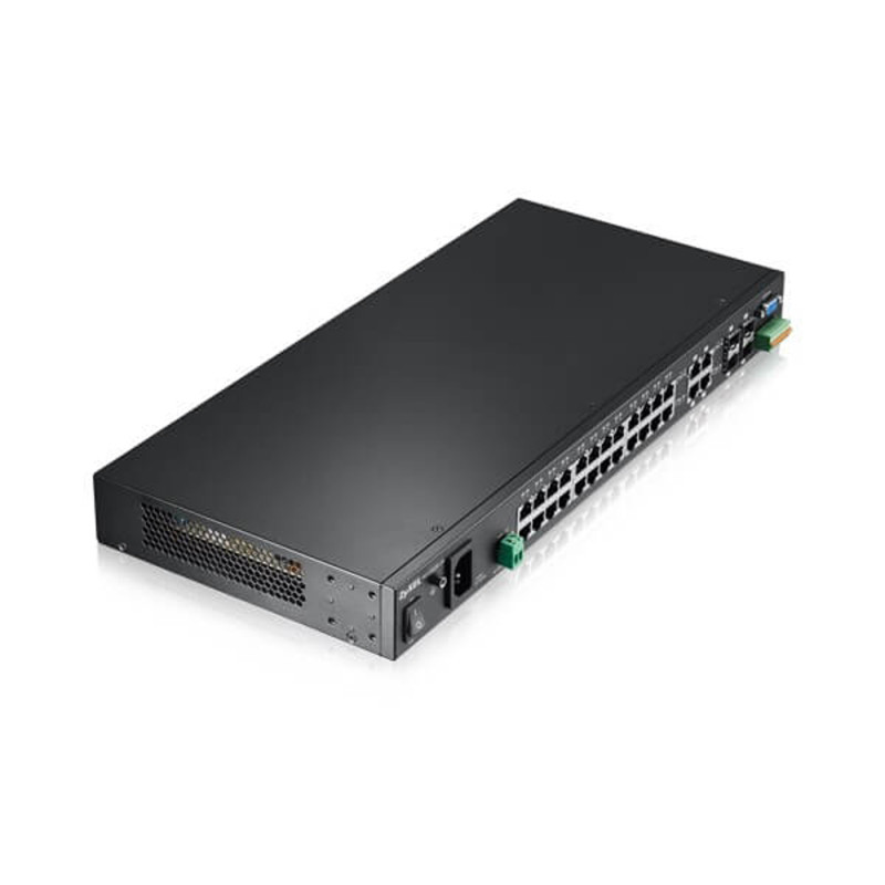 Комутатор ZyXEL MGS3520-28-L2 гігабітний 28-портовий з функцією заряду АКБ-