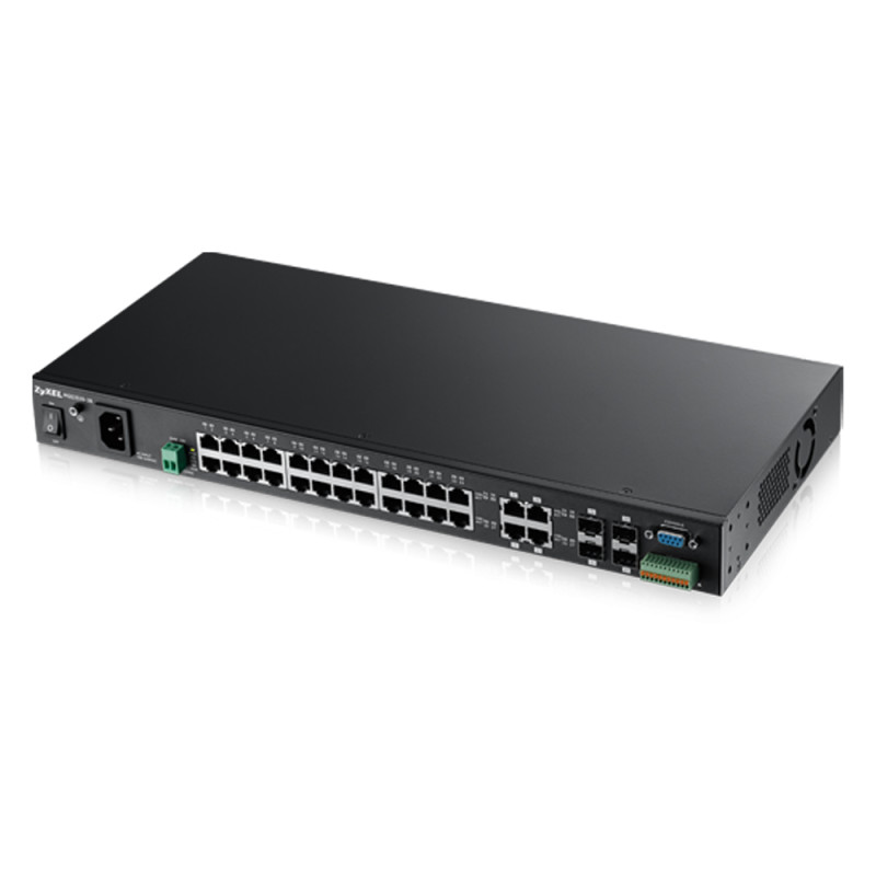 Комутатор ZyXEL MGS3520-28-L2 гігабітний 28-портовий з функцією заряду АКБ-