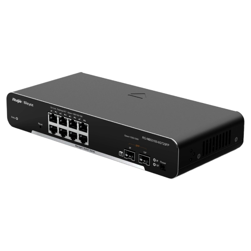 Коммутатор Ruijie Reyee RG-NBS3100-8GT2SFP управляемый 10-портовый без PoE