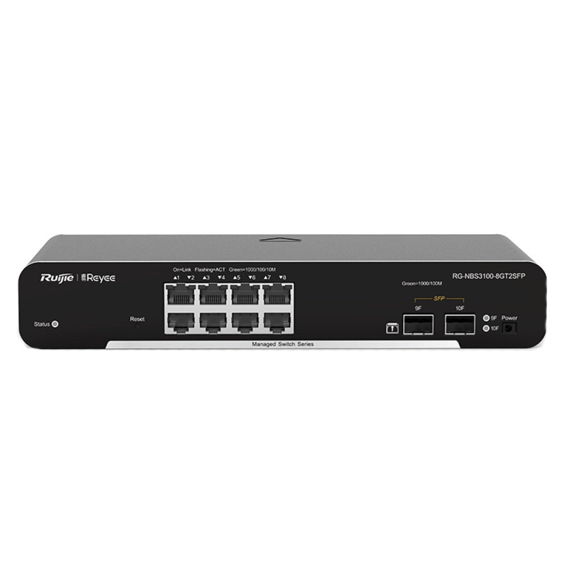 Коммутатор Ruijie Reyee RG-NBS3100-8GT2SFP управляемый 10-портовый без PoE