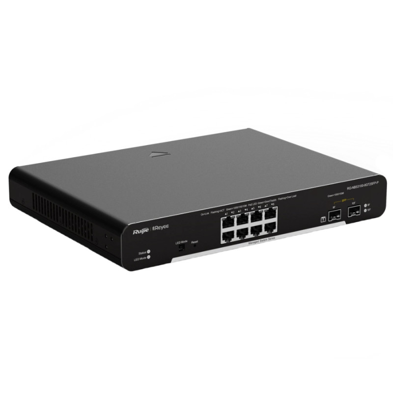 PoE-коммутатор Ruijie Reyee RG-NBS3100-8GT2SFP-P управляемый 10-портовый