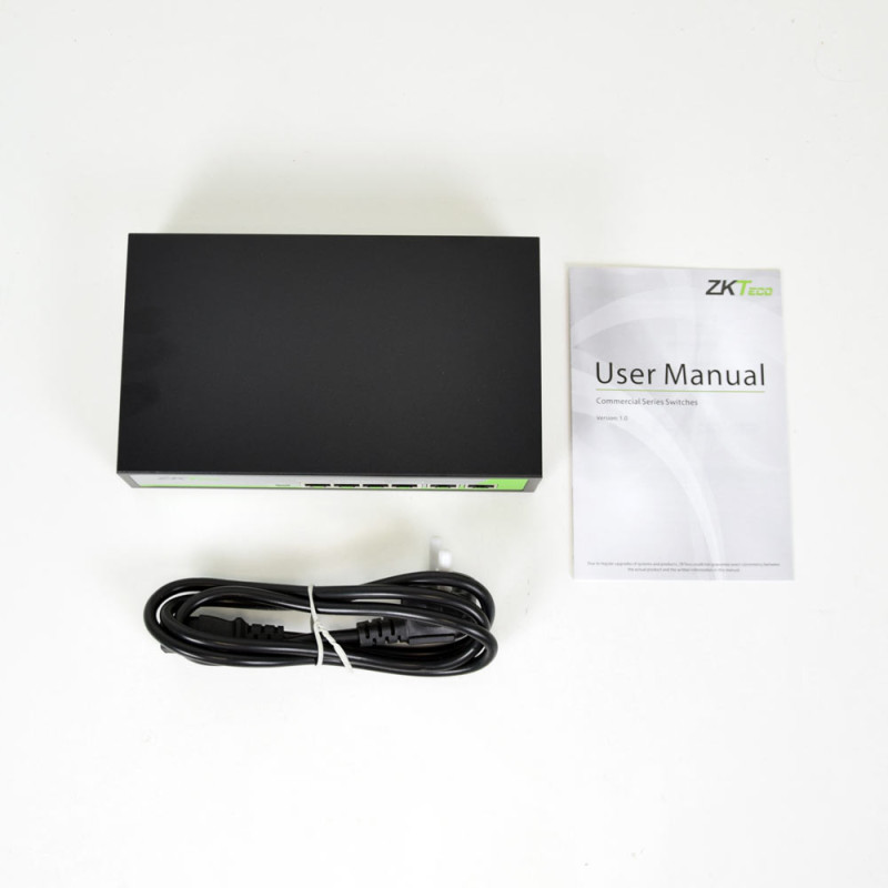 PoE-комутатор ZKTeco ZK-PoE42N-55W з 4 портами PoE-