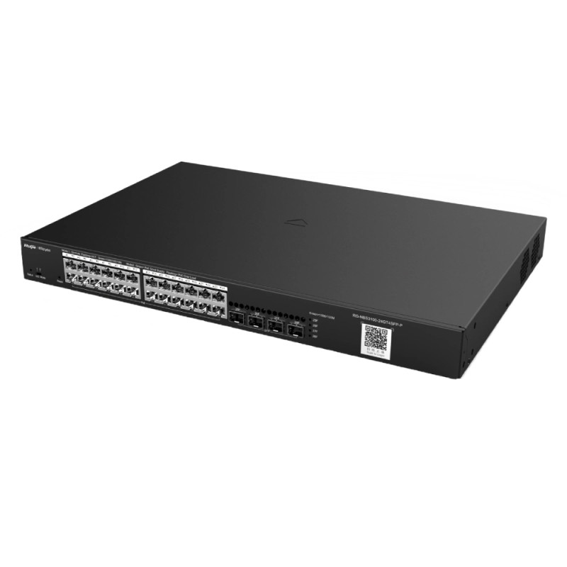 РоЕ-коммутатор Ruijie Reyee RG-NBS3100-24GT4SFP-P 28-портовый гигабитный облачный управляемый