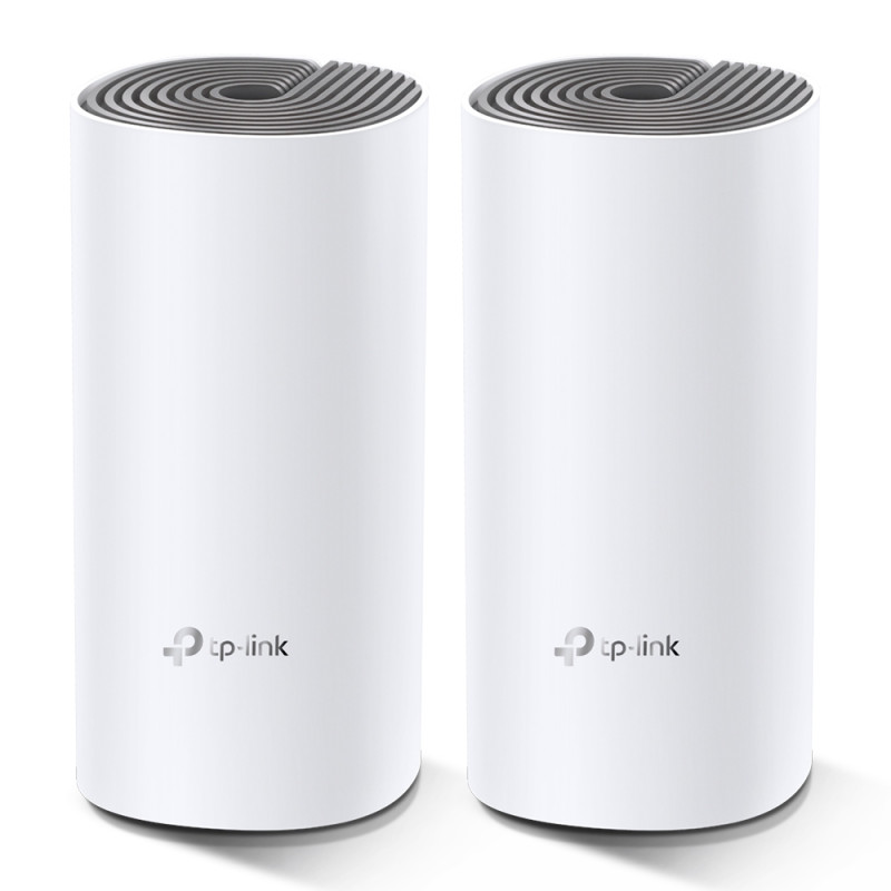 Домашняя Mesh Wi-Fi система TP-LINK DECO E4 2PK AC1200 2xFE LAN/WAN MU-MIMO (DECO-E4-2-PACK)