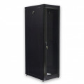 Шафа серверна CMS 42U 610 х 865 UA-MGSE4268MPB посилена з перфорованими дверима для мережевого обладнання-