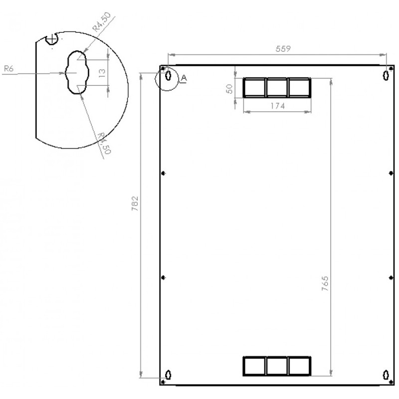 Шафа серверна CMS 18U 600 x 600 x 907 UA-MGSWL186B для мережевого обладнання-
