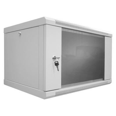 Шкаф серверный SteelNet 4U 600 x 450 для сетевого оборудования (стекло, серый)
