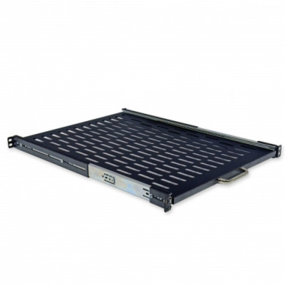 Полка выдвижная 19" CMS UA-SHSL-600B 1U 600 мм, черная