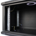 Шкаф серверный SteelNet 7U 600 x 400 для сетевого оборудования (стекло, черный)