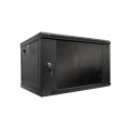Шкаф серверный SteelNet 7U 600 x 400 для сетевого оборудования (стекло, черный)